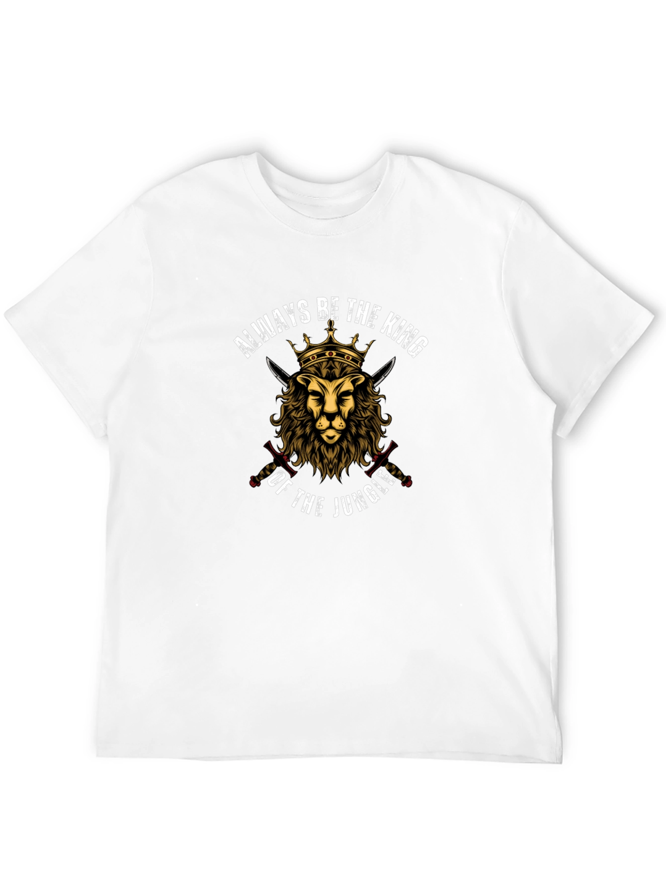 King of the Jungle Lion Graphic T-Shirt