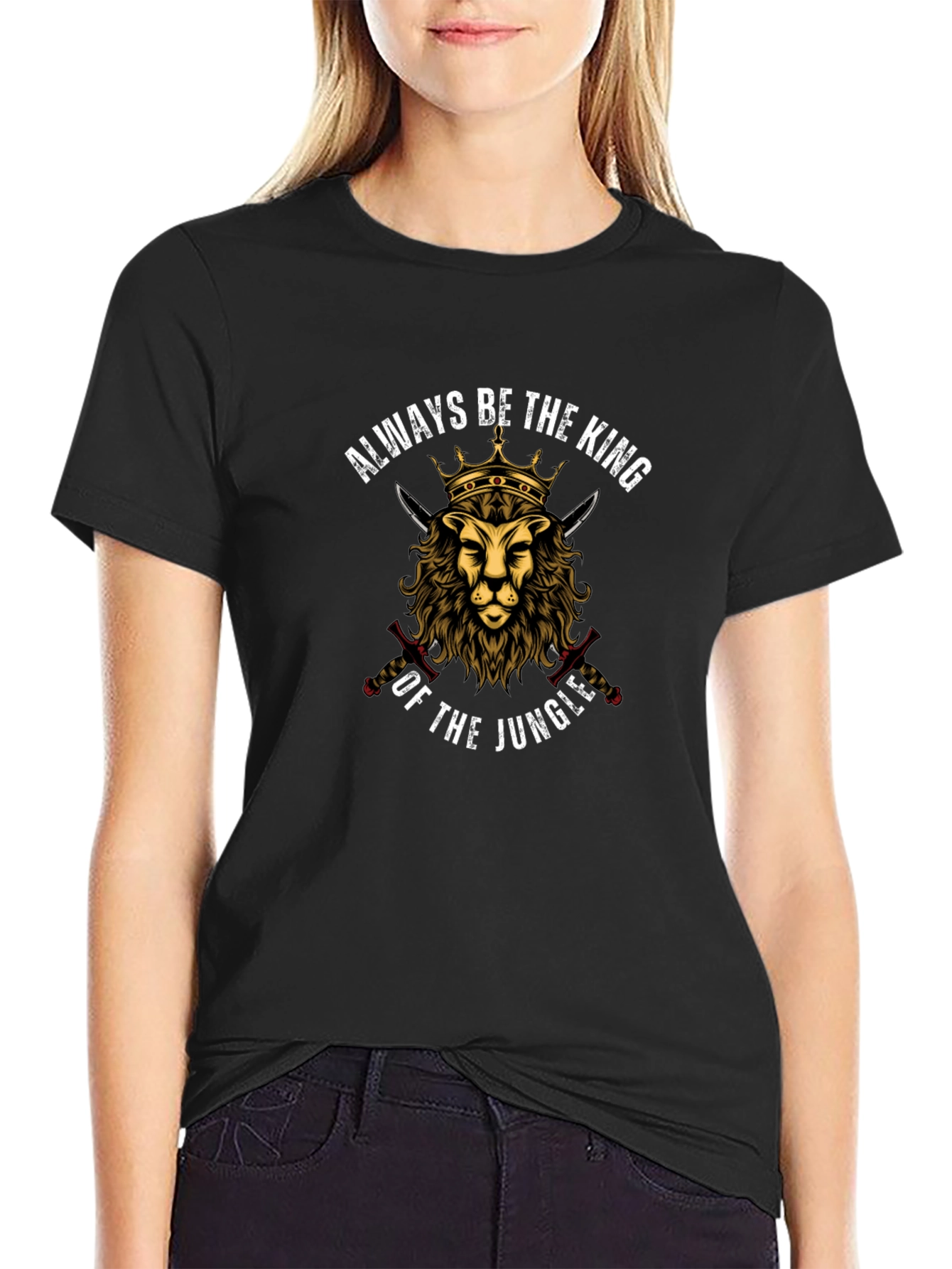 King of the Jungle Lion Graphic T-Shirt