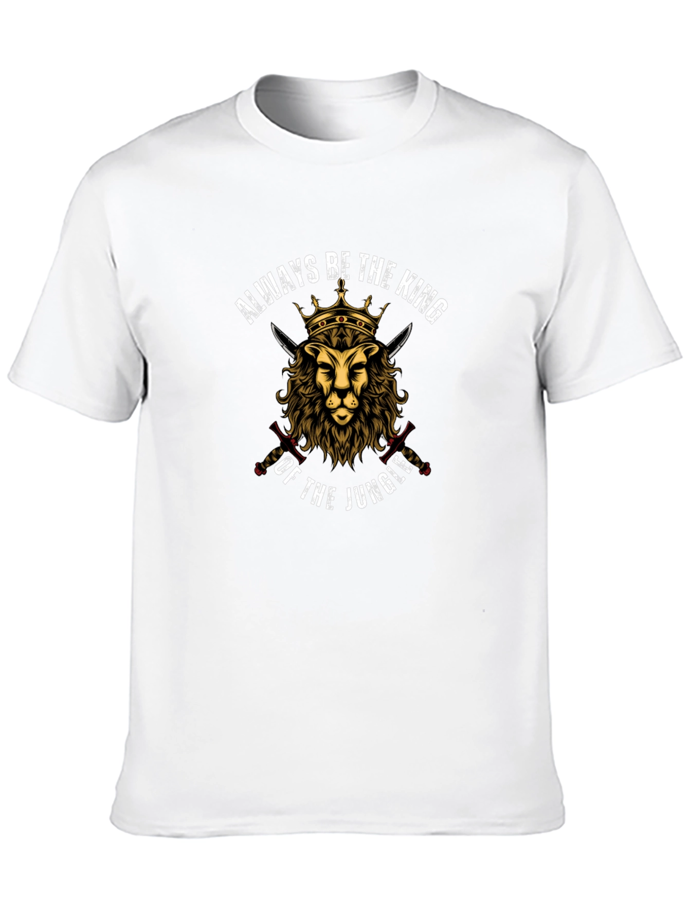 King of the Jungle Lion Graphic T-Shirt