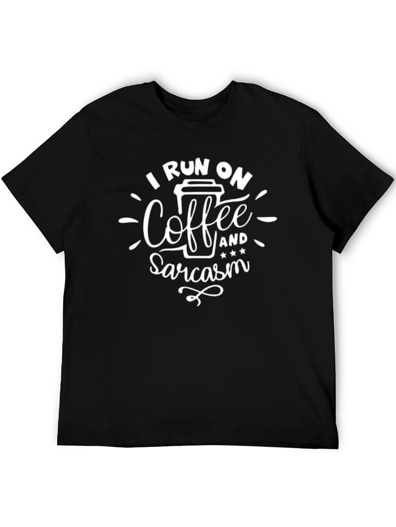 I Run on Coffee and Sarcasm Graphic Tee