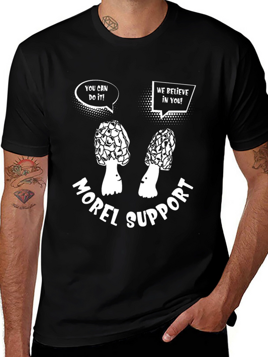 Morel Support T-Shirt Funny Mushroom Hunting Tee