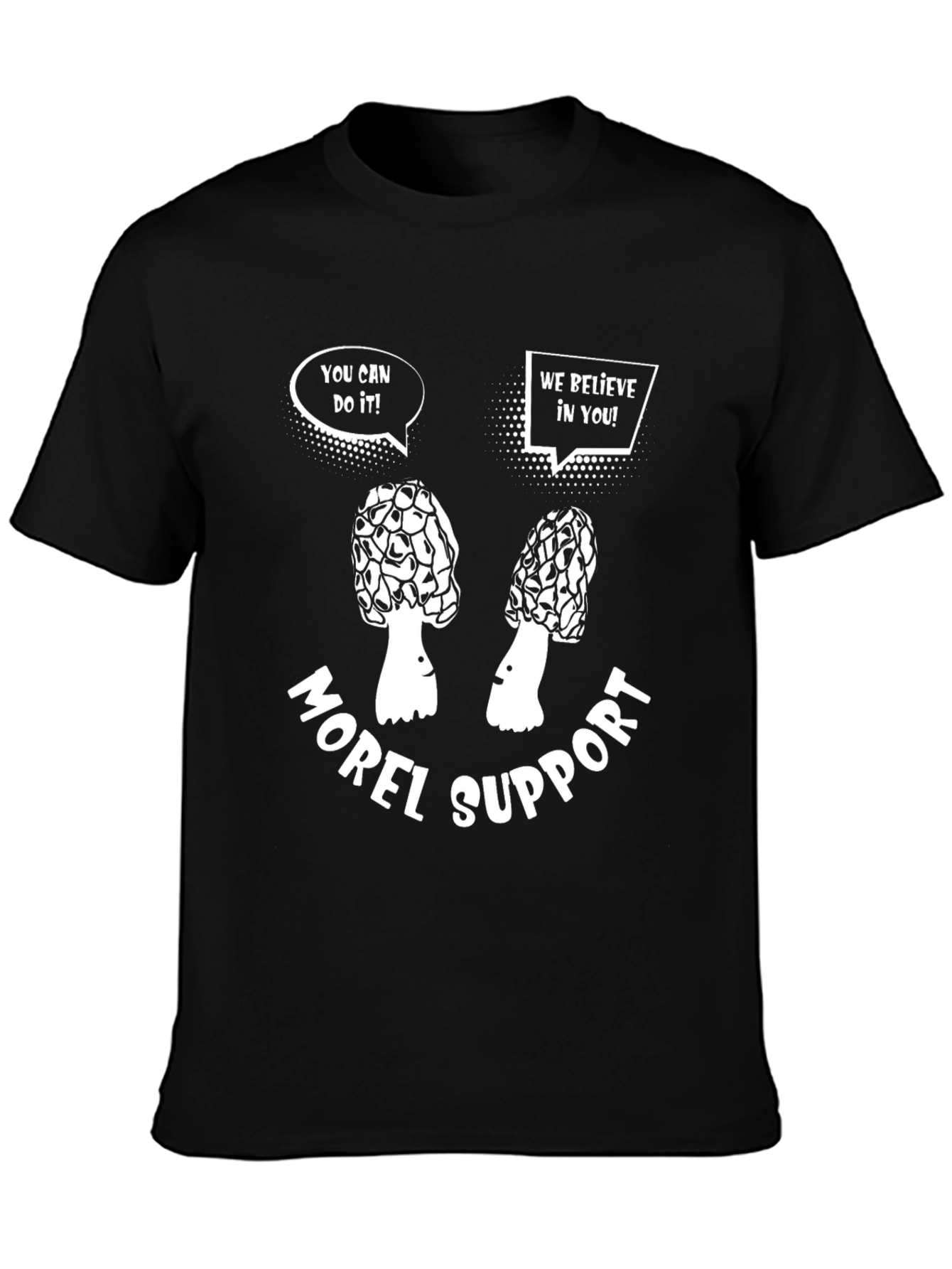 Morel Support T-Shirt Funny Mushroom Hunting Tee