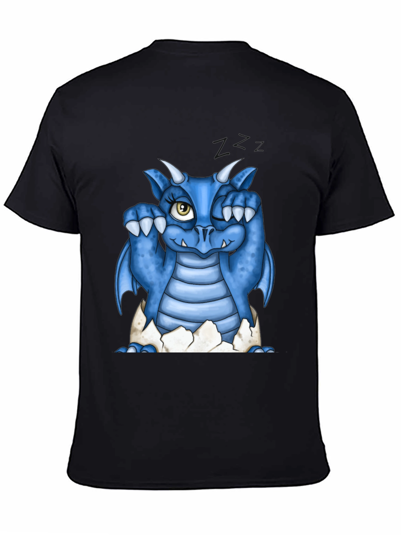 Cute Blue Dragon Hatching T-Shirt