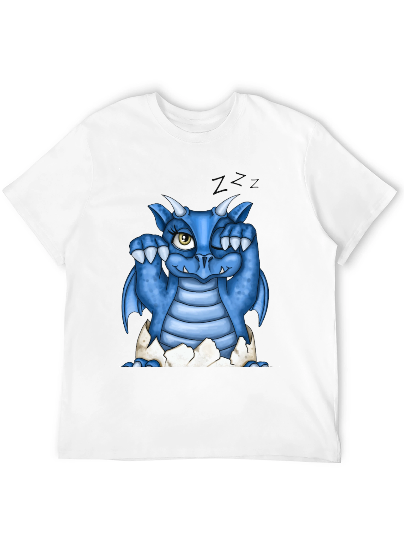 Cute Blue Dragon Hatching T-Shirt