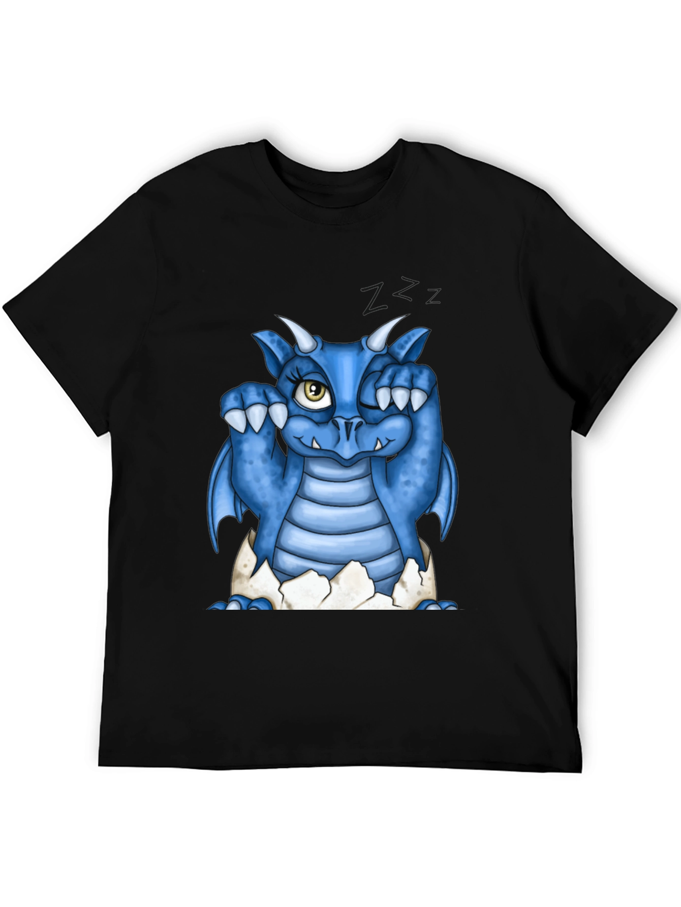 Cute Blue Dragon Hatching T-Shirt