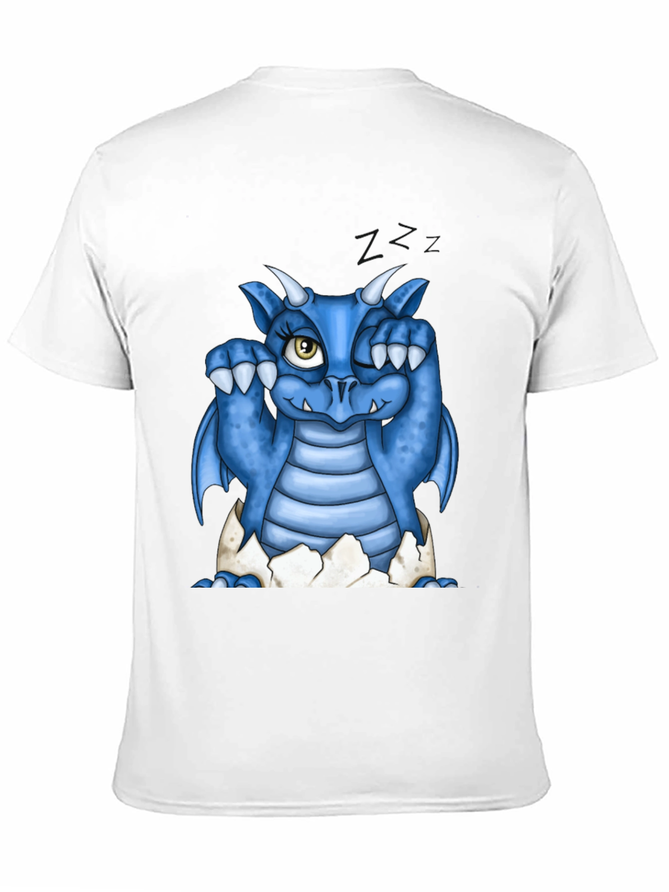 Cute Blue Dragon Hatching T-Shirt