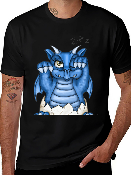 Cute Blue Dragon Hatching T-Shirt