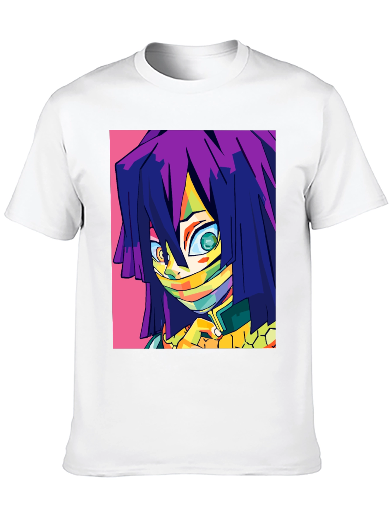 Anime Character Graphic Print Black T-Shirt