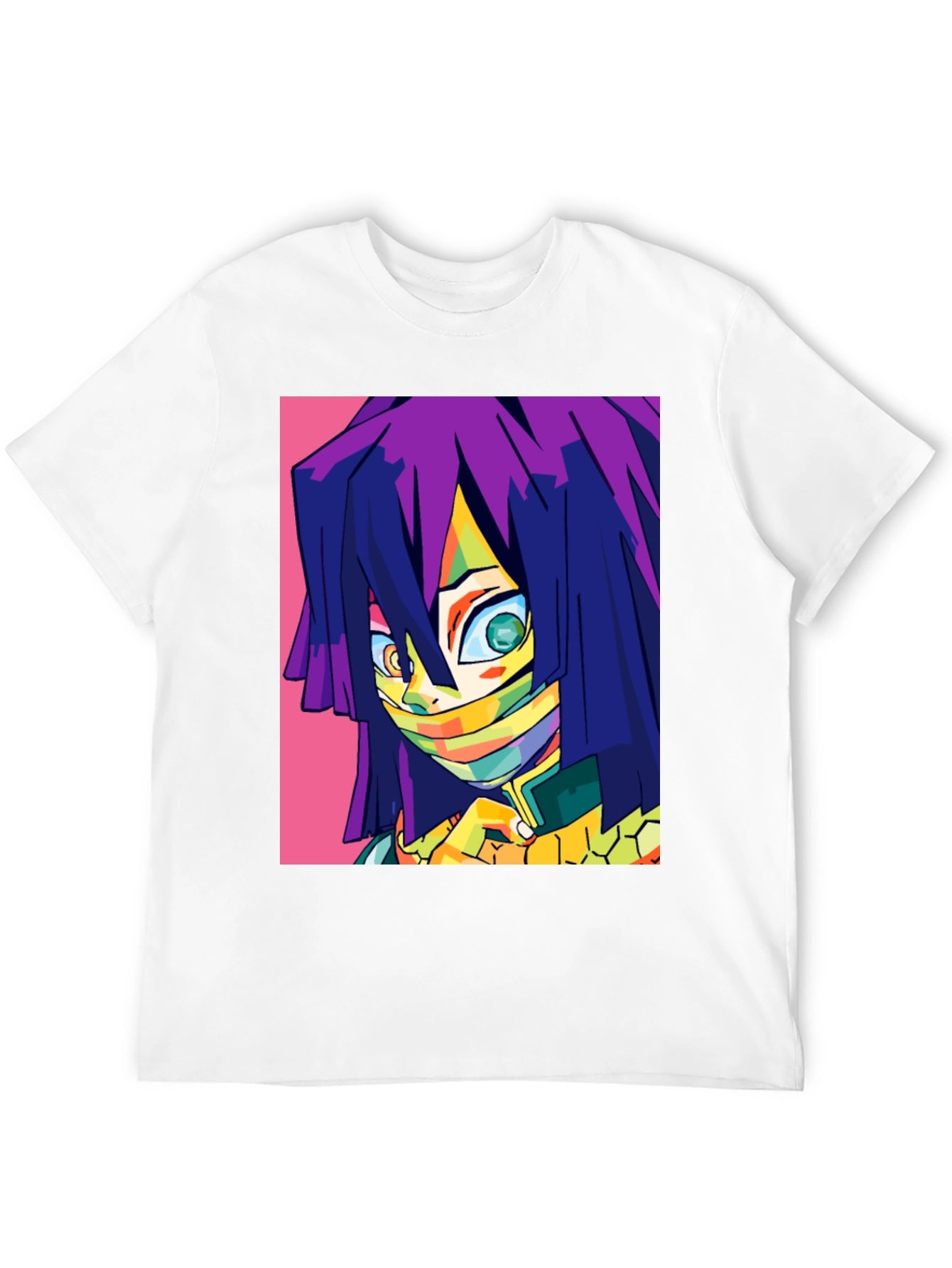 Anime Character Graphic Print Black T-Shirt