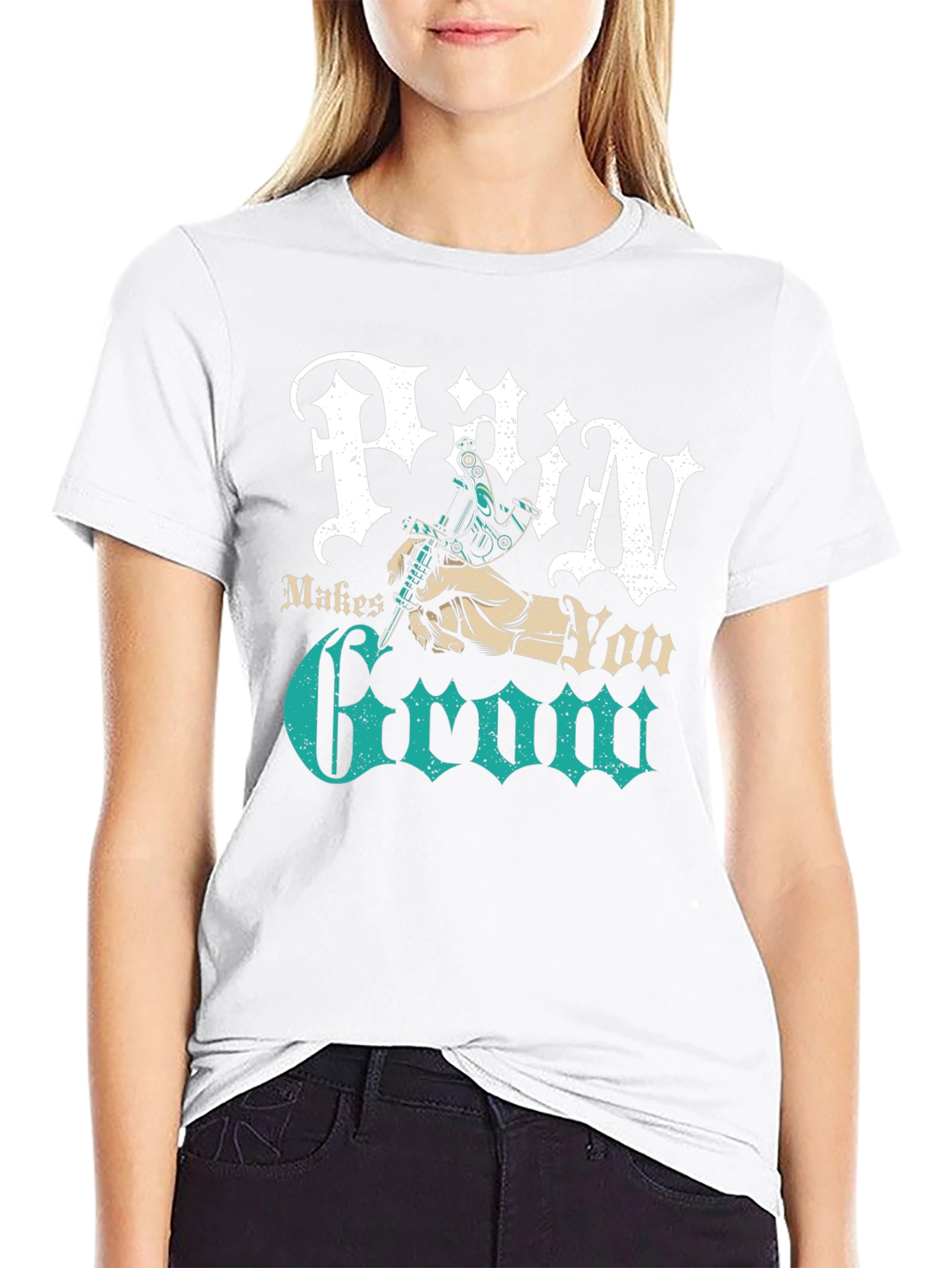 Pain Makes You Grow Tattoo T-Shirt - Graphic Tee