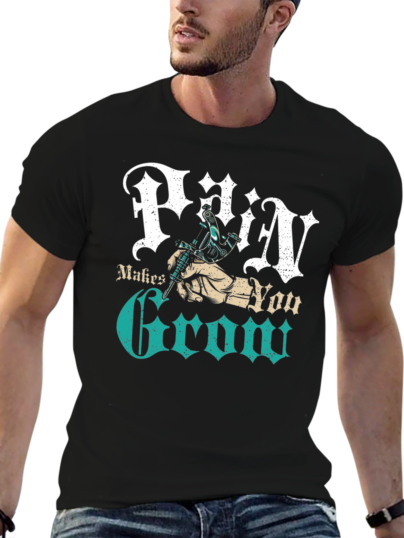 Pain Makes You Grow Tattoo T-Shirt - Graphic Tee