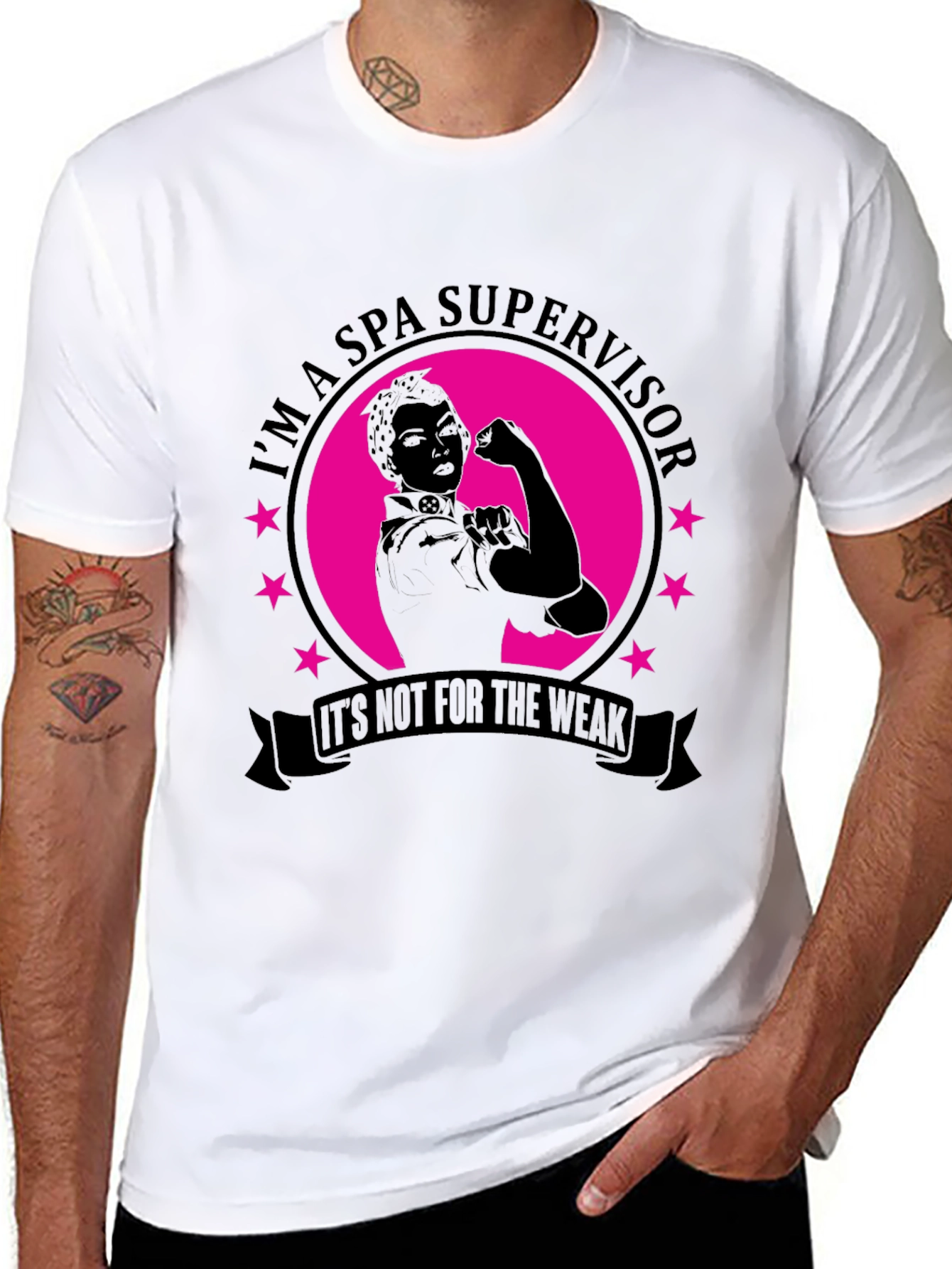 Spa Supervisor T-Shirt - Strong Woman Design
