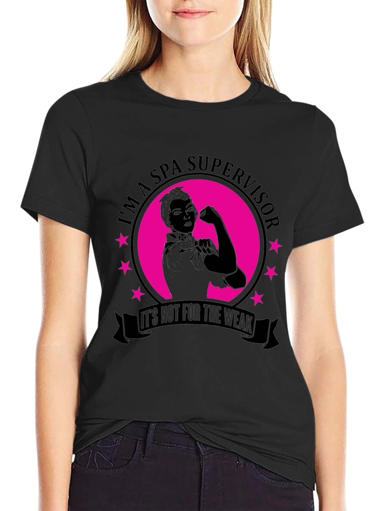 Spa Supervisor T-Shirt - Strong Woman Design