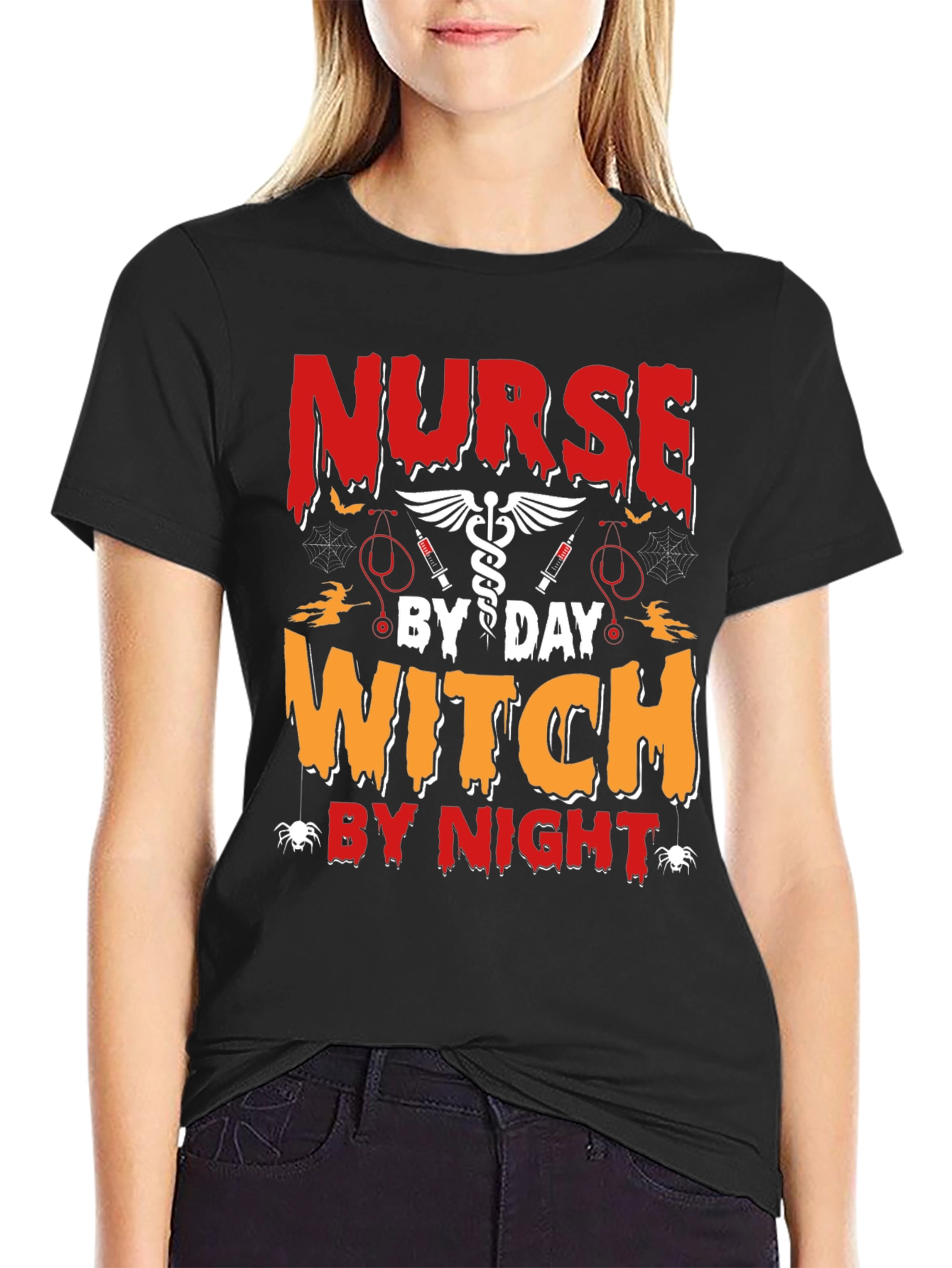 Nurse Witch Halloween T-Shirt