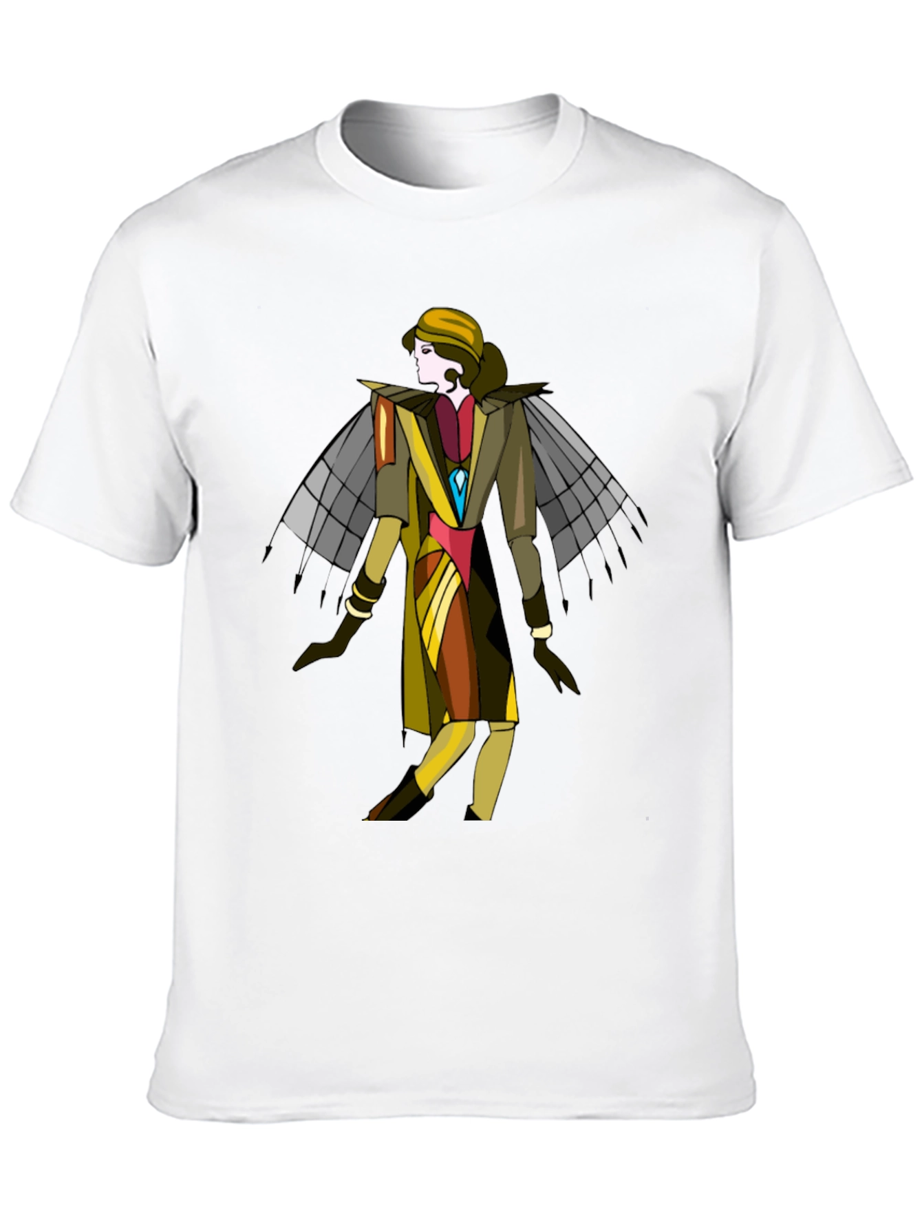 Art Deco Style Graphic Tee - Unique Design