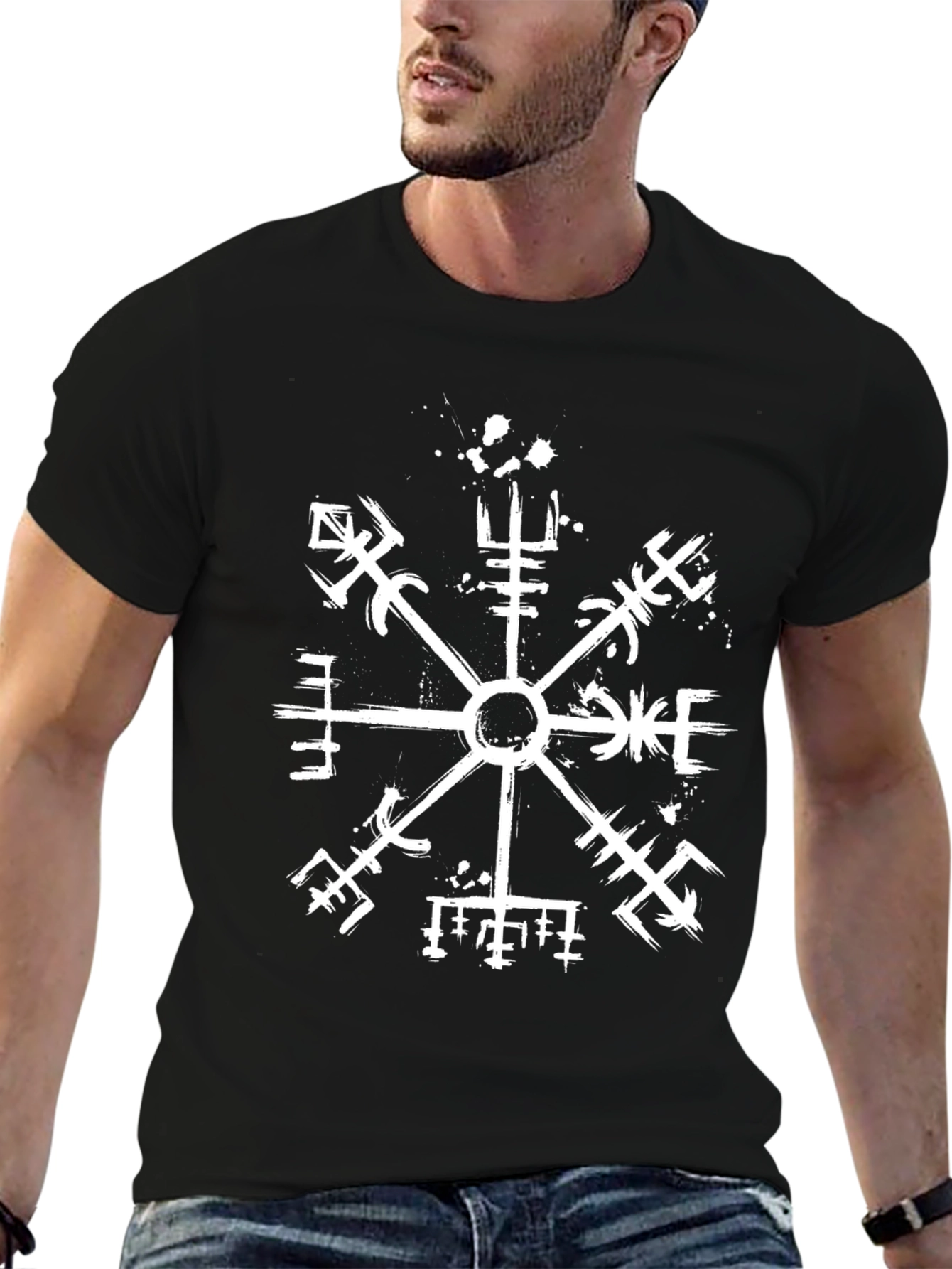 Vegvisir Compass T-Shirt - Viking Symbol