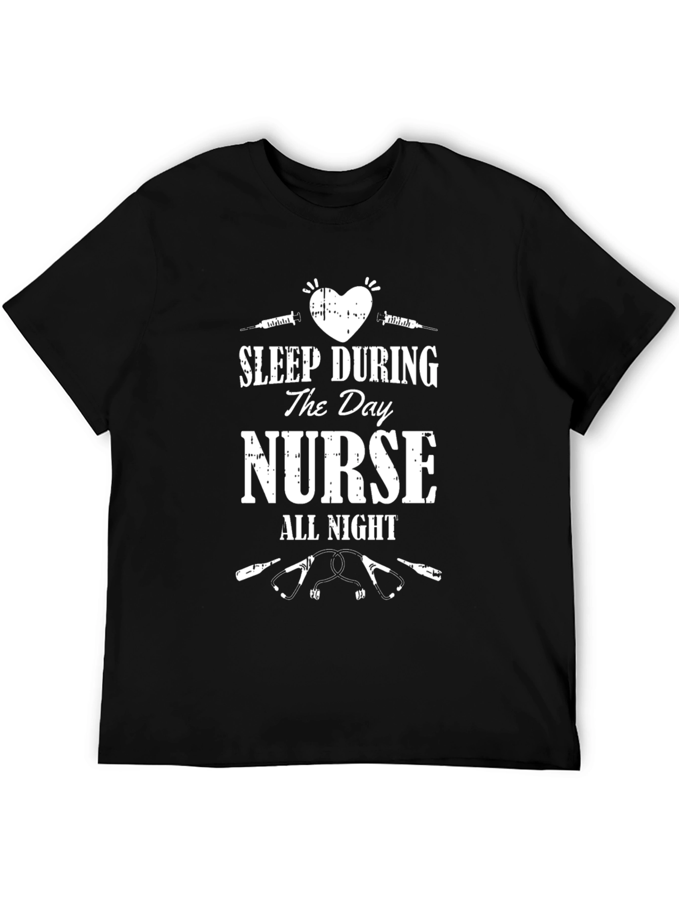 Nurse All Night T-Shirt - Healthcare Hero Apparel