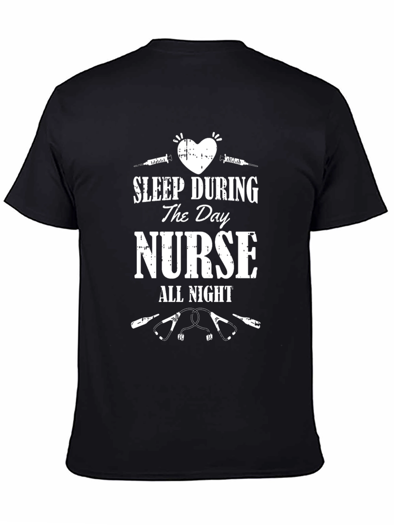Nurse All Night T-Shirt - Healthcare Hero Apparel