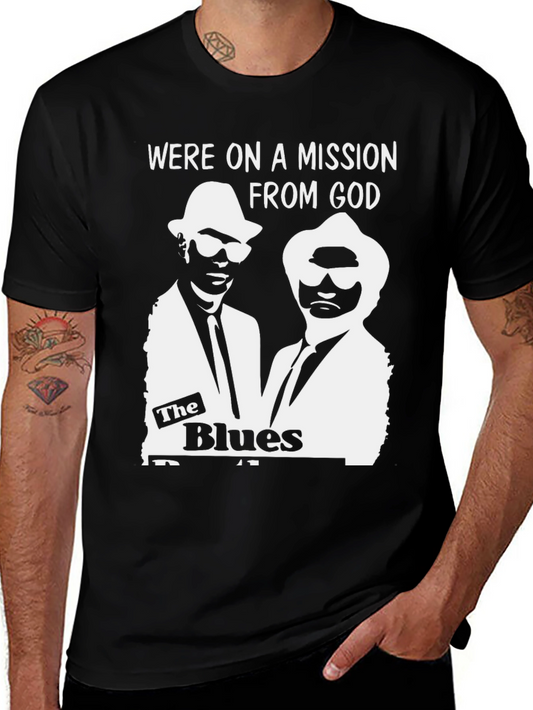 Blues Brothers Mission From God Graphic T-Shirt