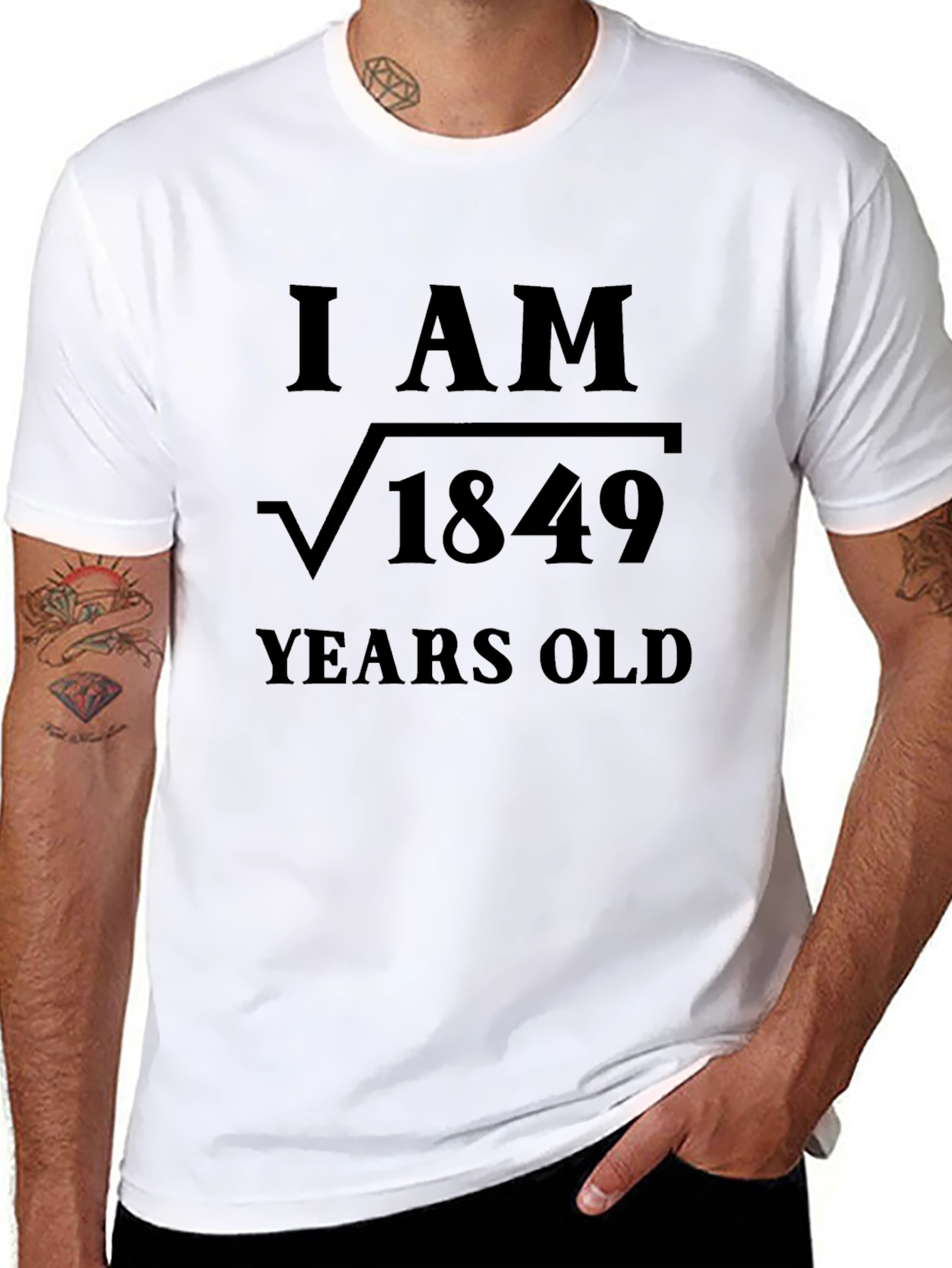 I Am 43 Years Old - Math Joke T-Shirt
