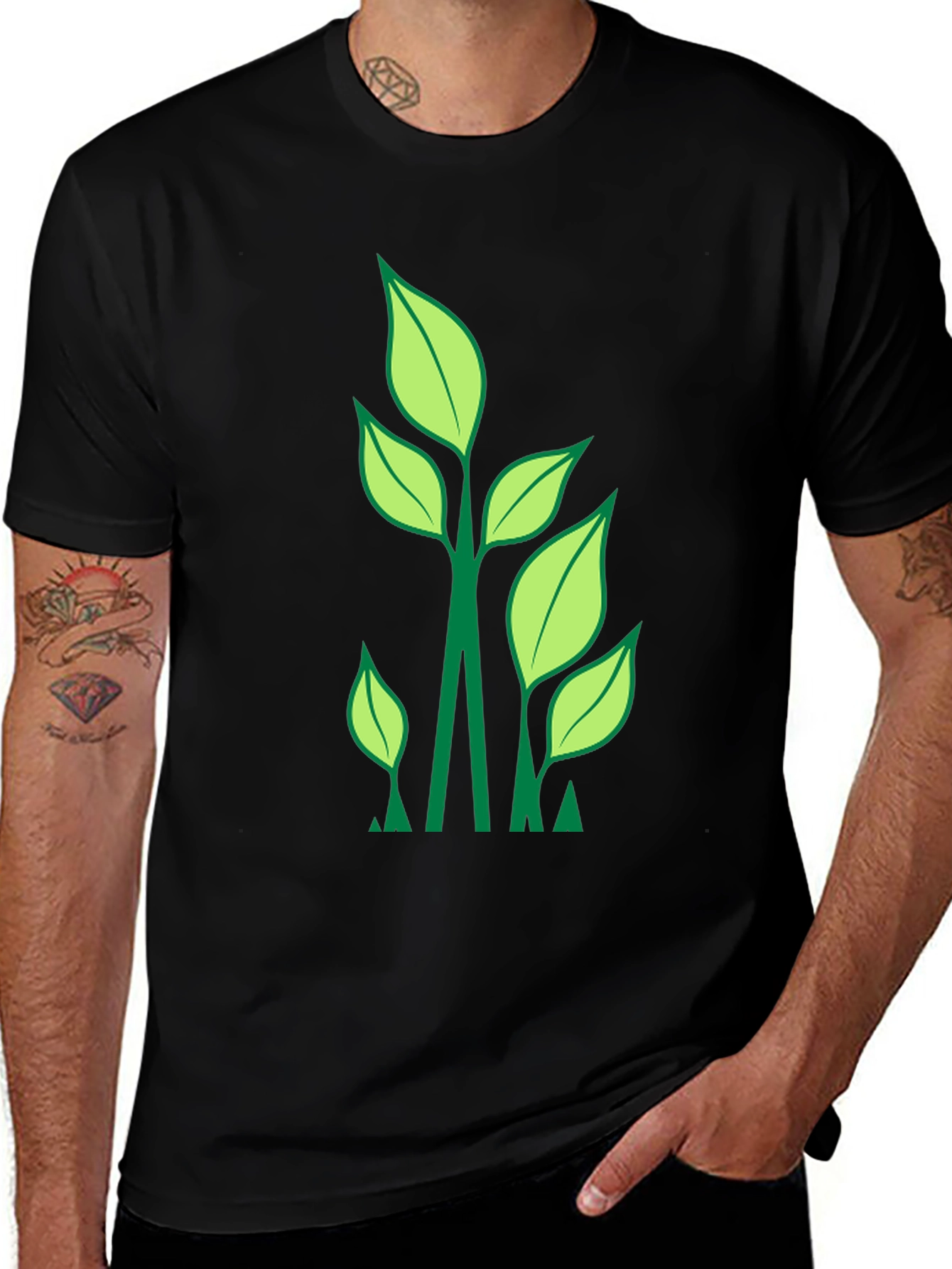 Green Sprout Graphic T-Shirt