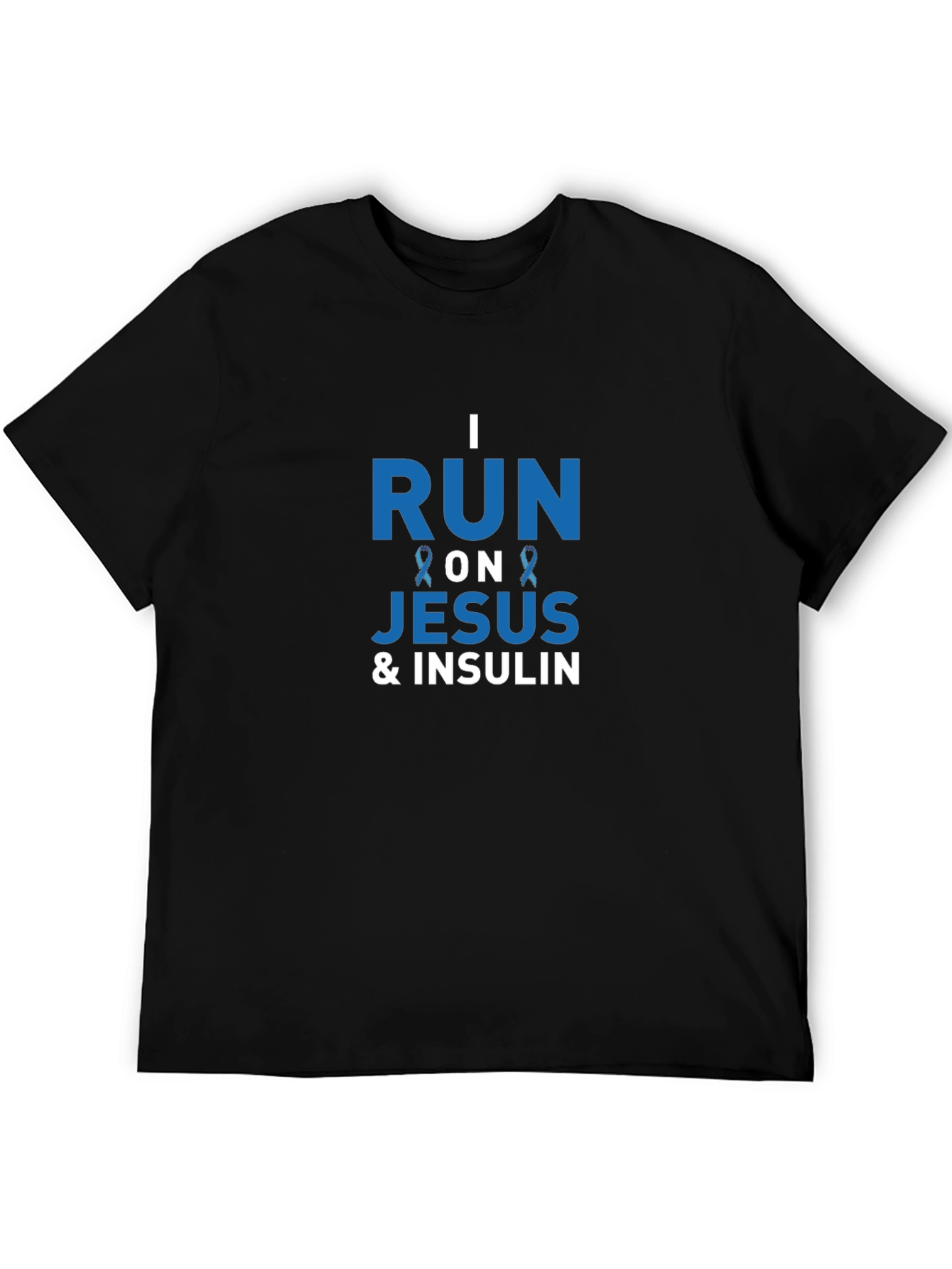 I Run On Jesus & Insulin Awareness T-Shirt