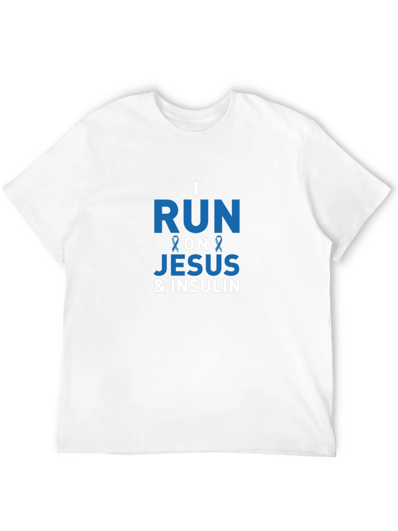 I Run On Jesus & Insulin Awareness T-Shirt