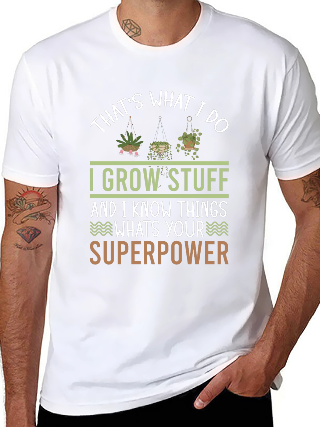I Grow Stuff T-Shirt - Gardening Superpower