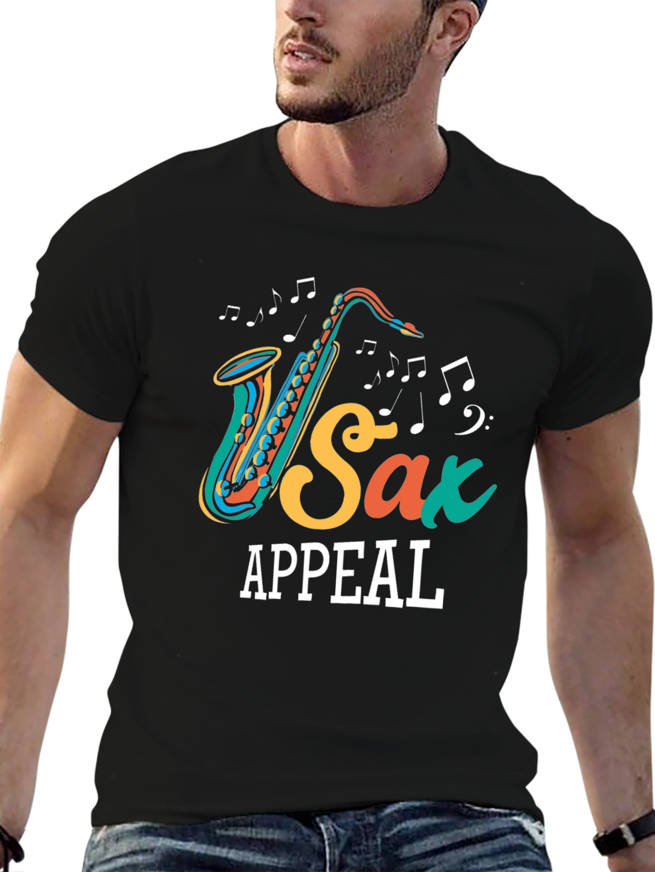 Sax Appeal Graphic Tee - Music Lovers T-Shirt