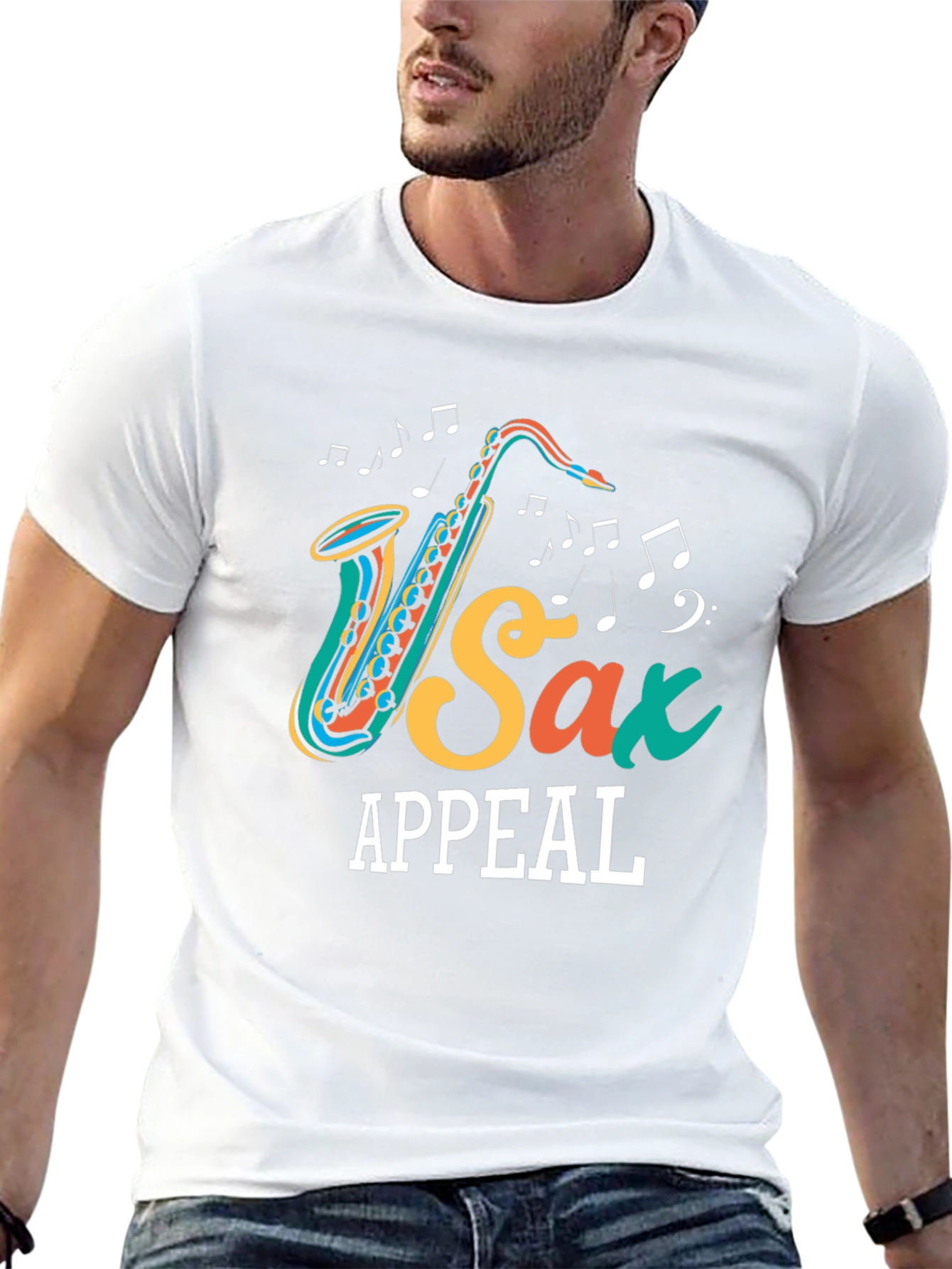Sax Appeal Graphic Tee - Music Lovers T-Shirt