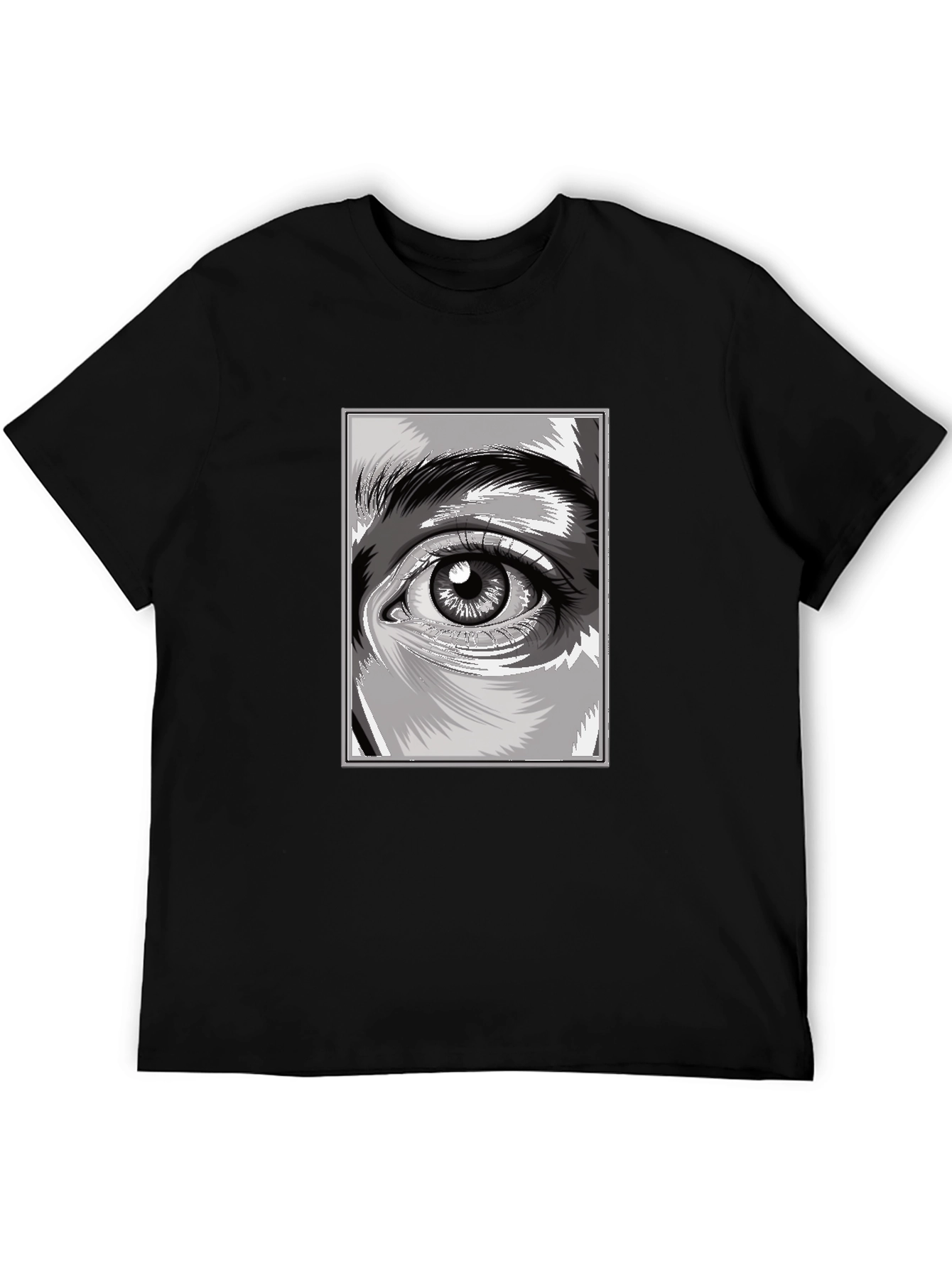 Eye Graphic Black T-Shirt - Unique Design