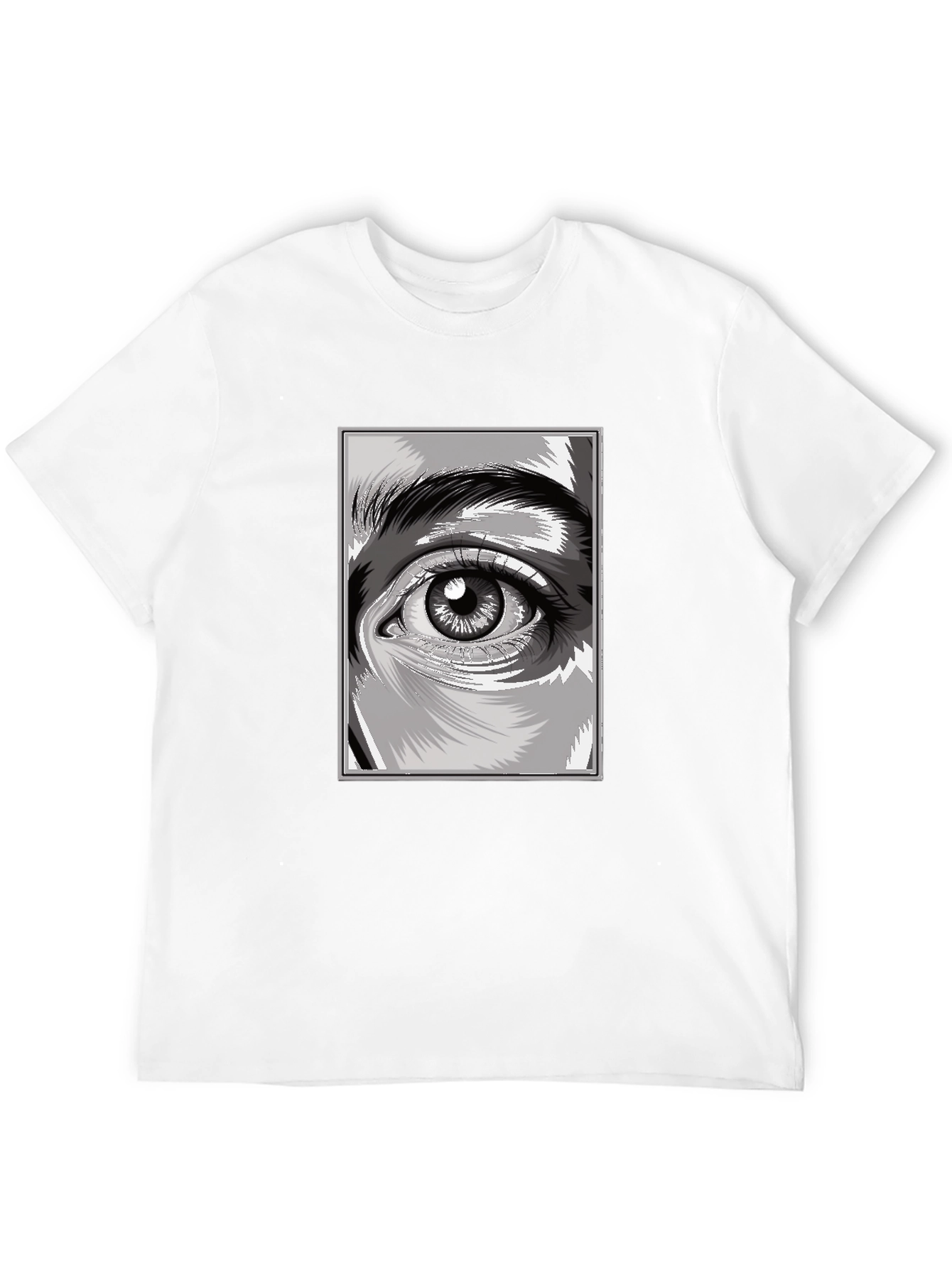 Eye Graphic Black T-Shirt - Unique Design