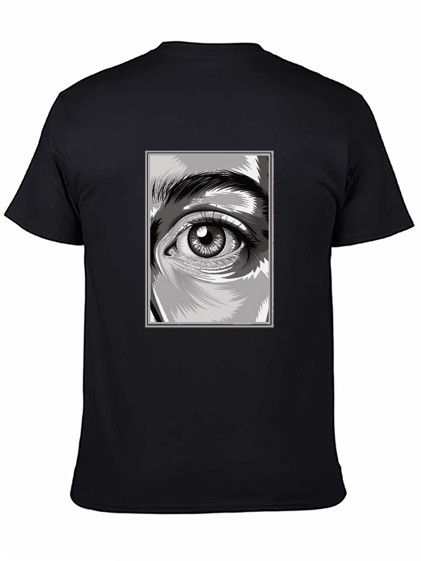 Eye Graphic Black T-Shirt - Unique Design