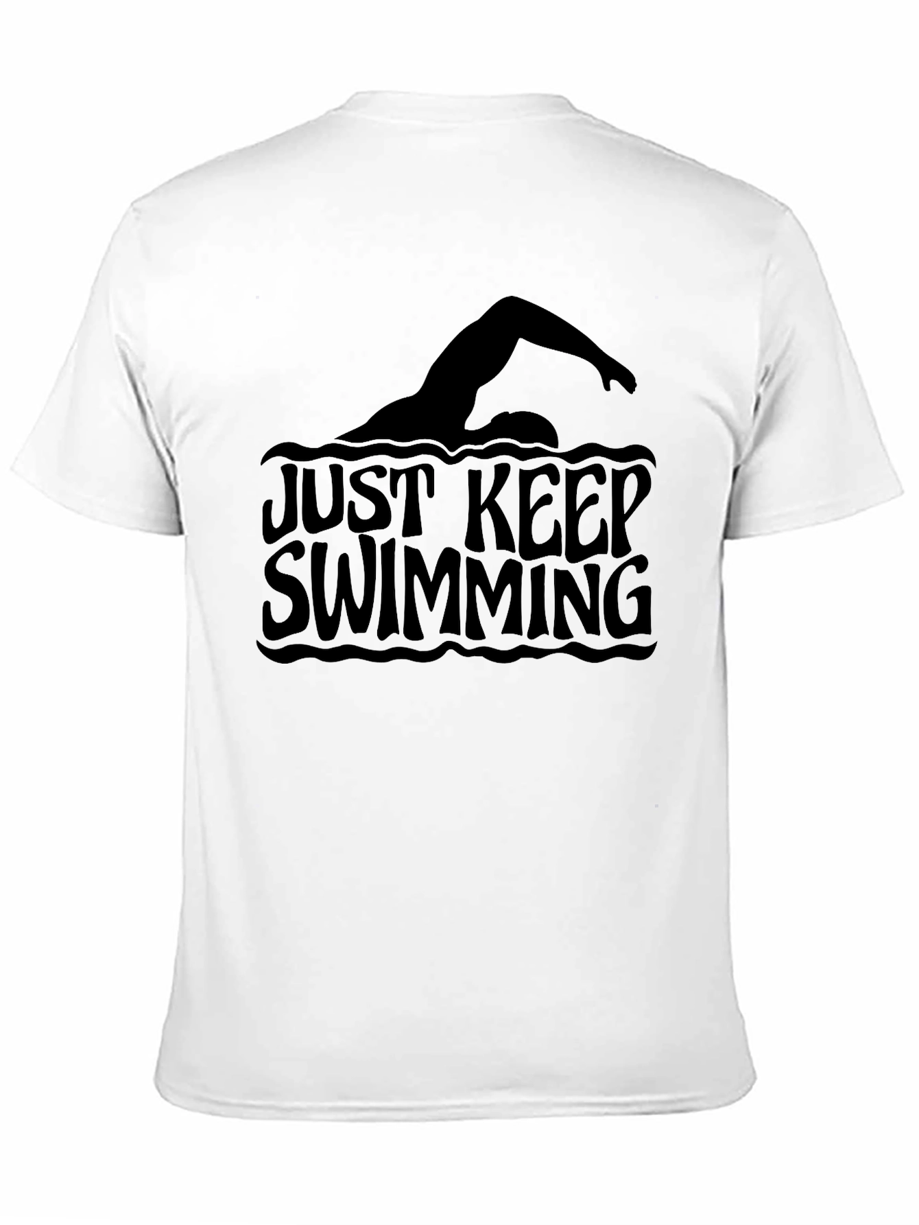 Just Keep Swimming Black T-Shirt