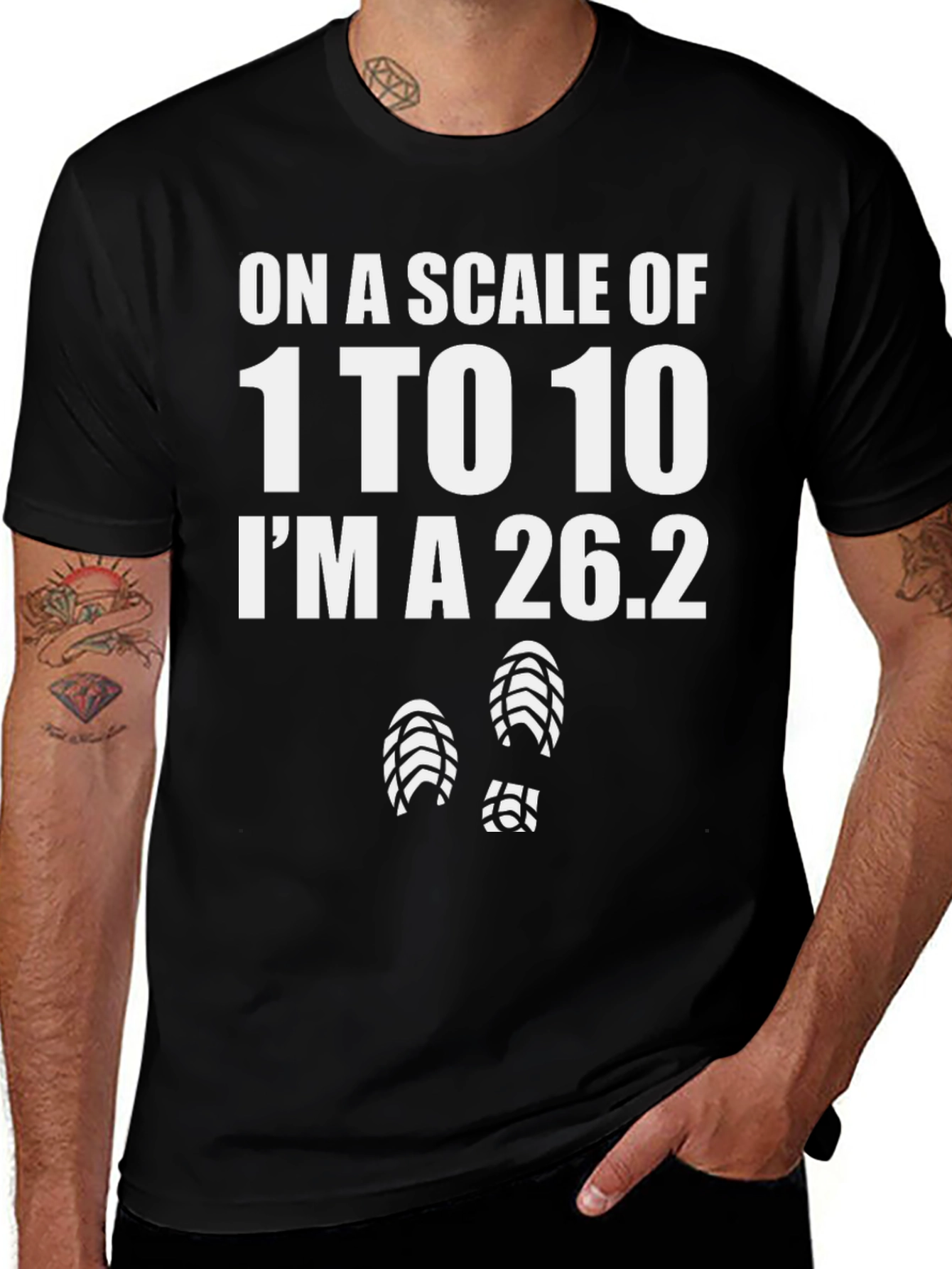 Marathon Runner T-Shirt: 1 to 10 Im a 26.2