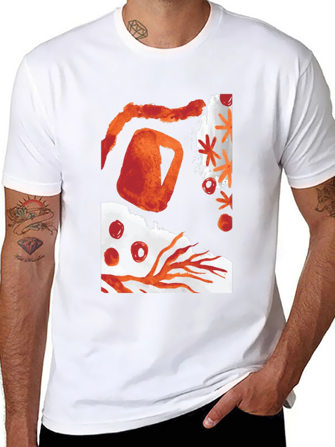 Abstract Graphic Print T-Shirt