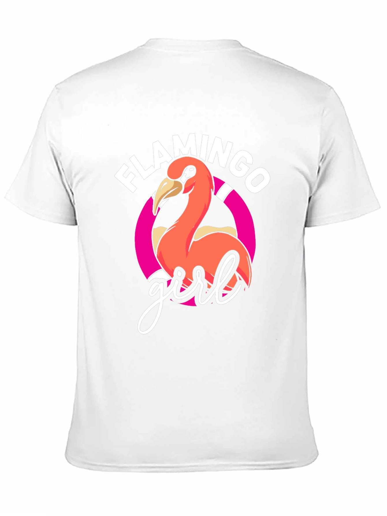 Flamingo Girl Graphic Tee - Black T-Shirt
