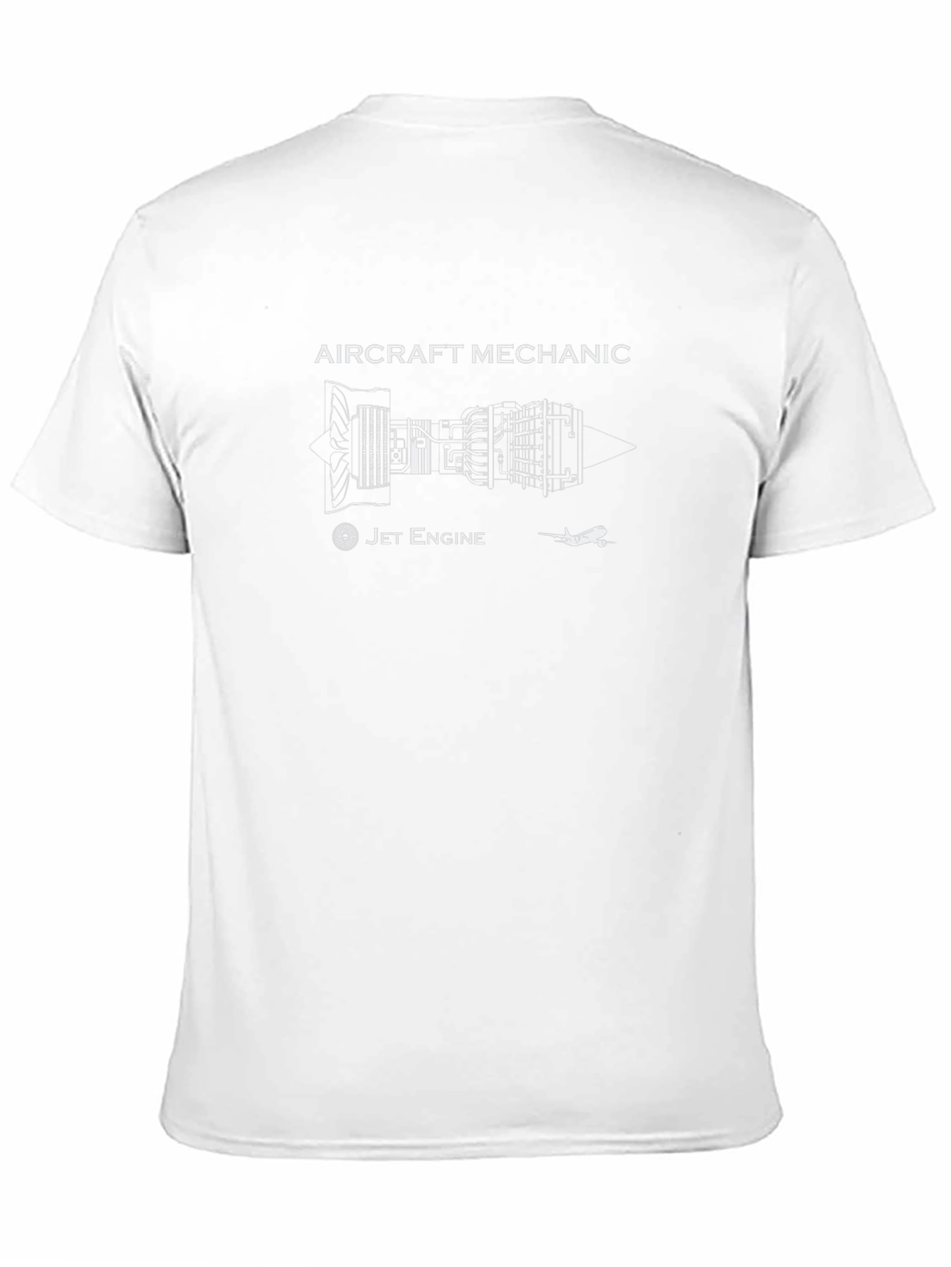Aircraft Mechanic Jet Engine Schematic T-Shirt