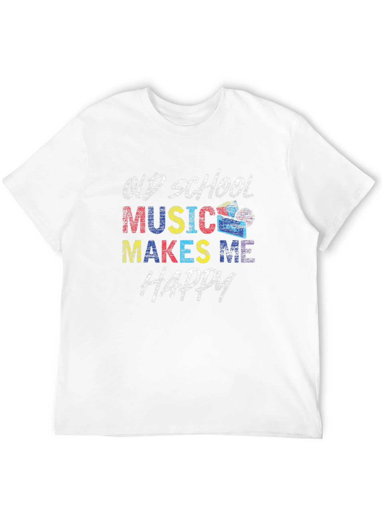 Old School Music Makes Me Happy T-Shirt