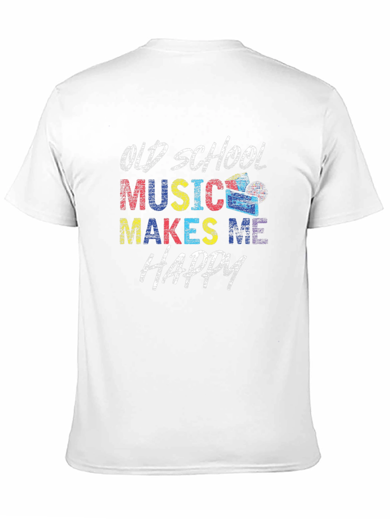 Old School Music Makes Me Happy T-Shirt