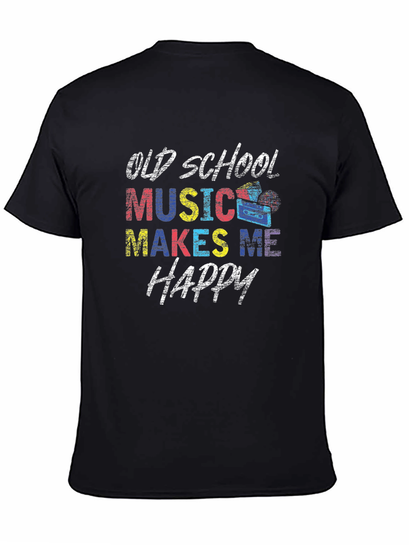 Old School Music Makes Me Happy T-Shirt
