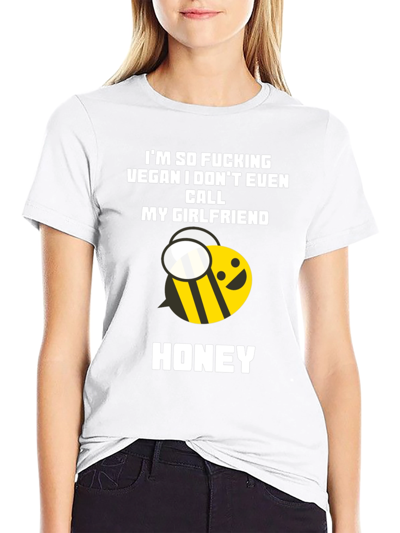 Vegan Honey Bee Humor Tee