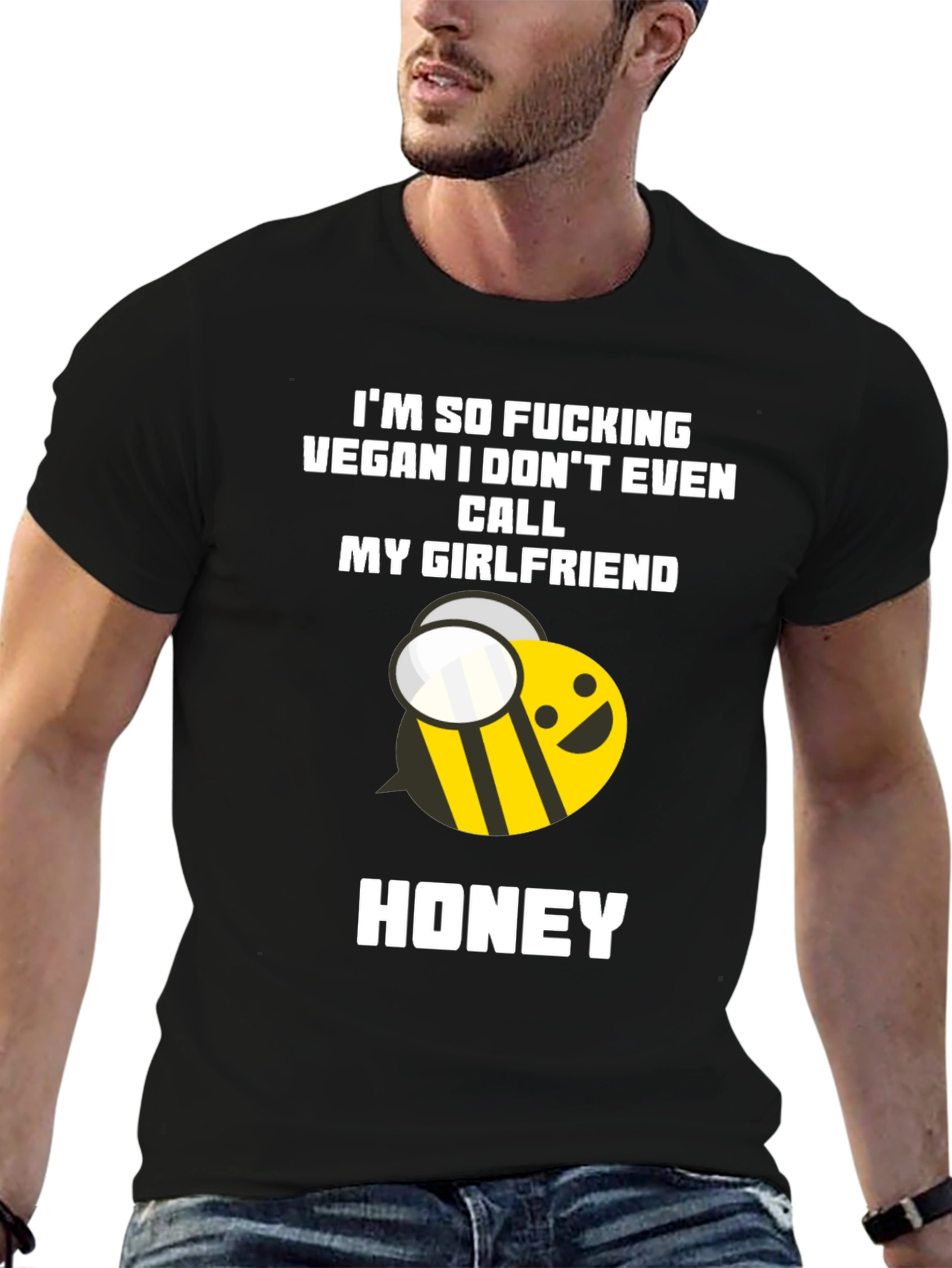 Vegan Honey Bee Humor Tee