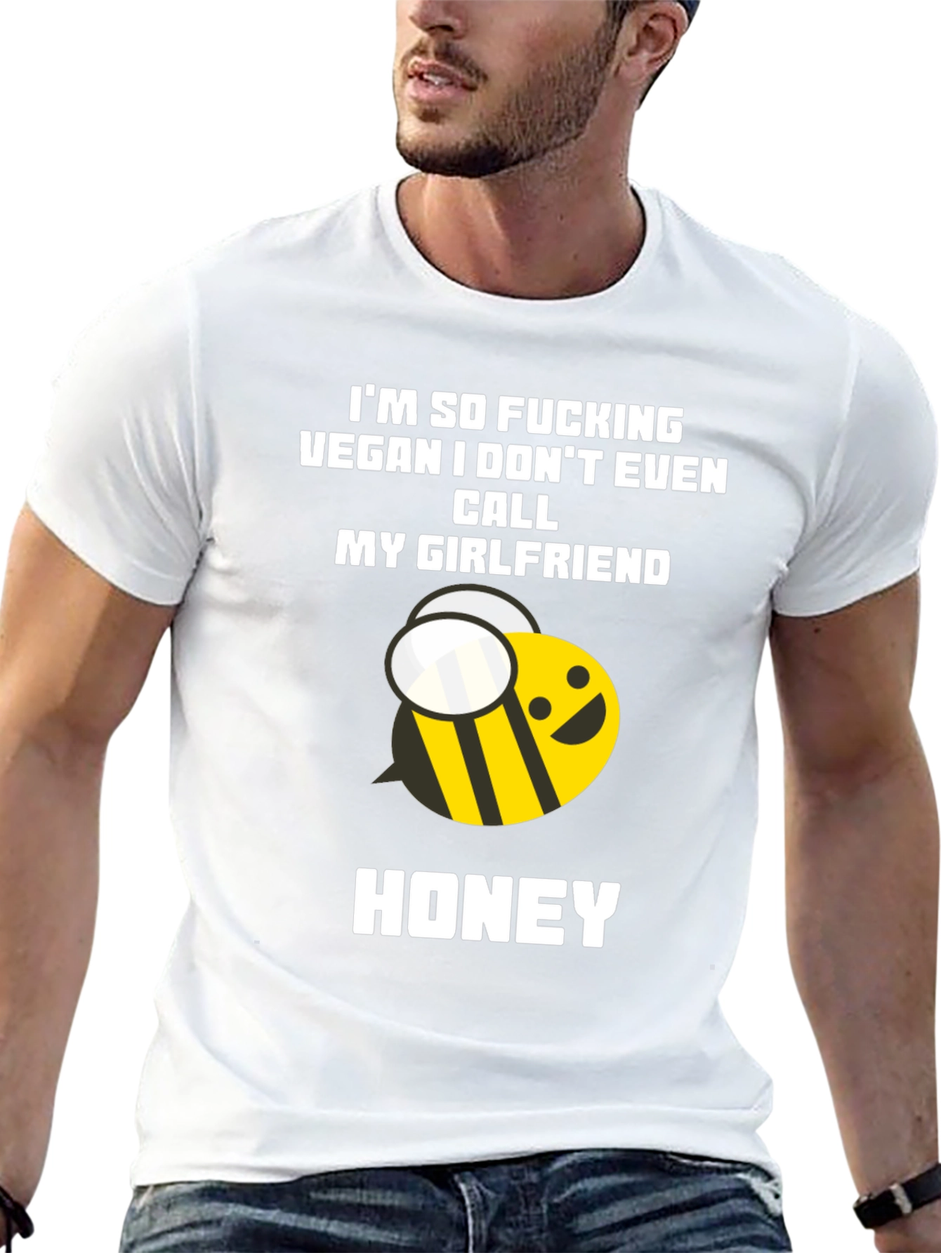 Vegan Honey Bee Humor Tee