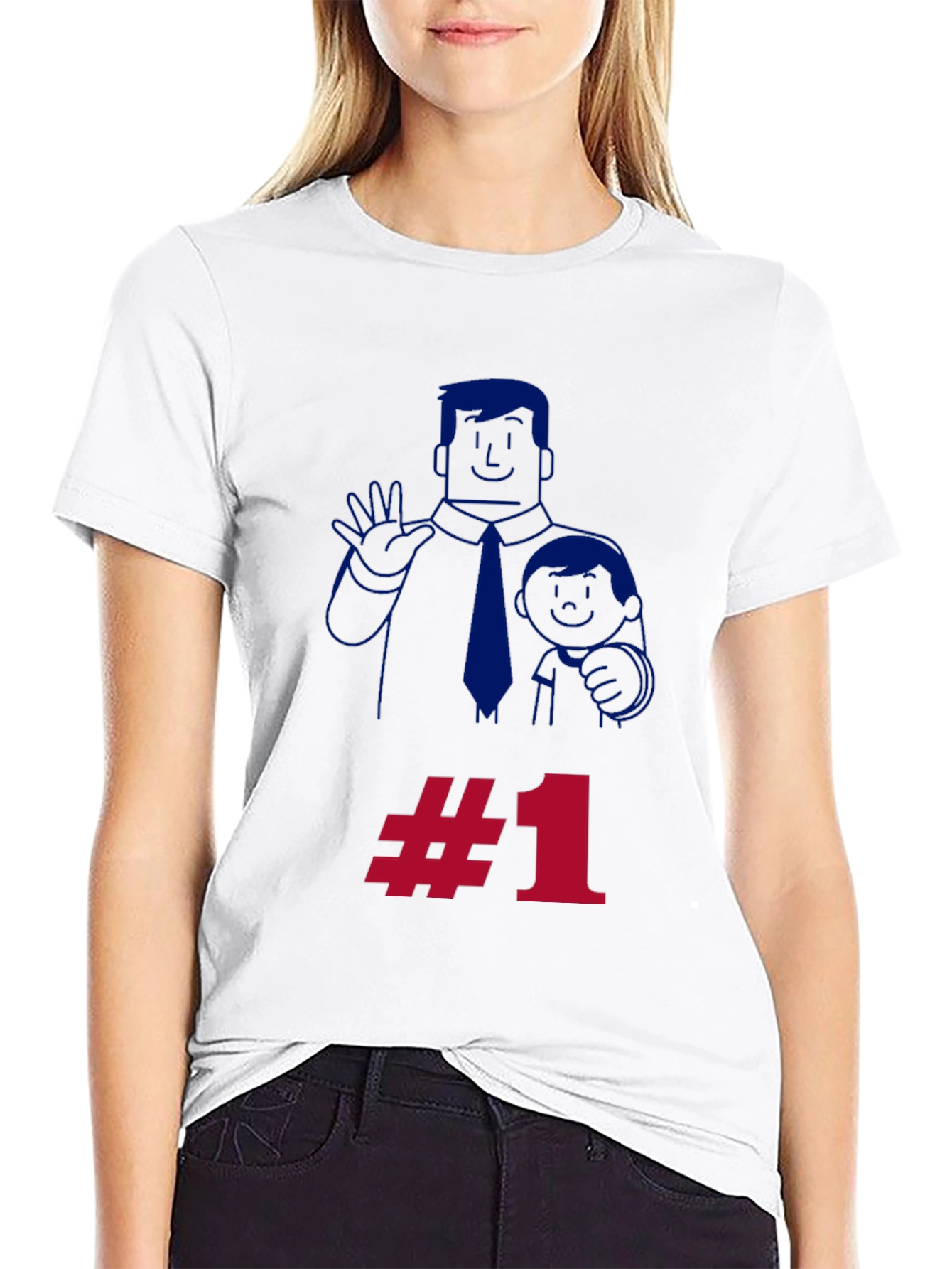 Cool Dad #1 T-Shirt Fathers Day Gift