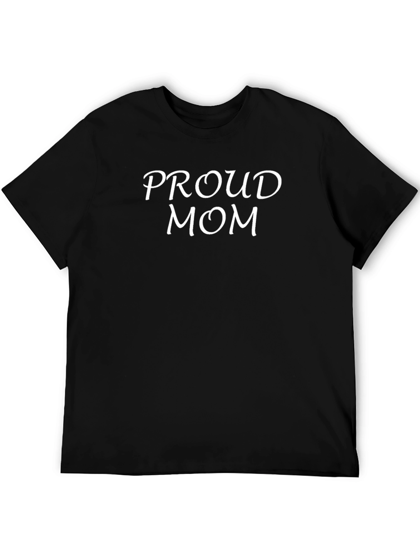 Proud Mom Graphic Tee - Black Casual T-Shirt