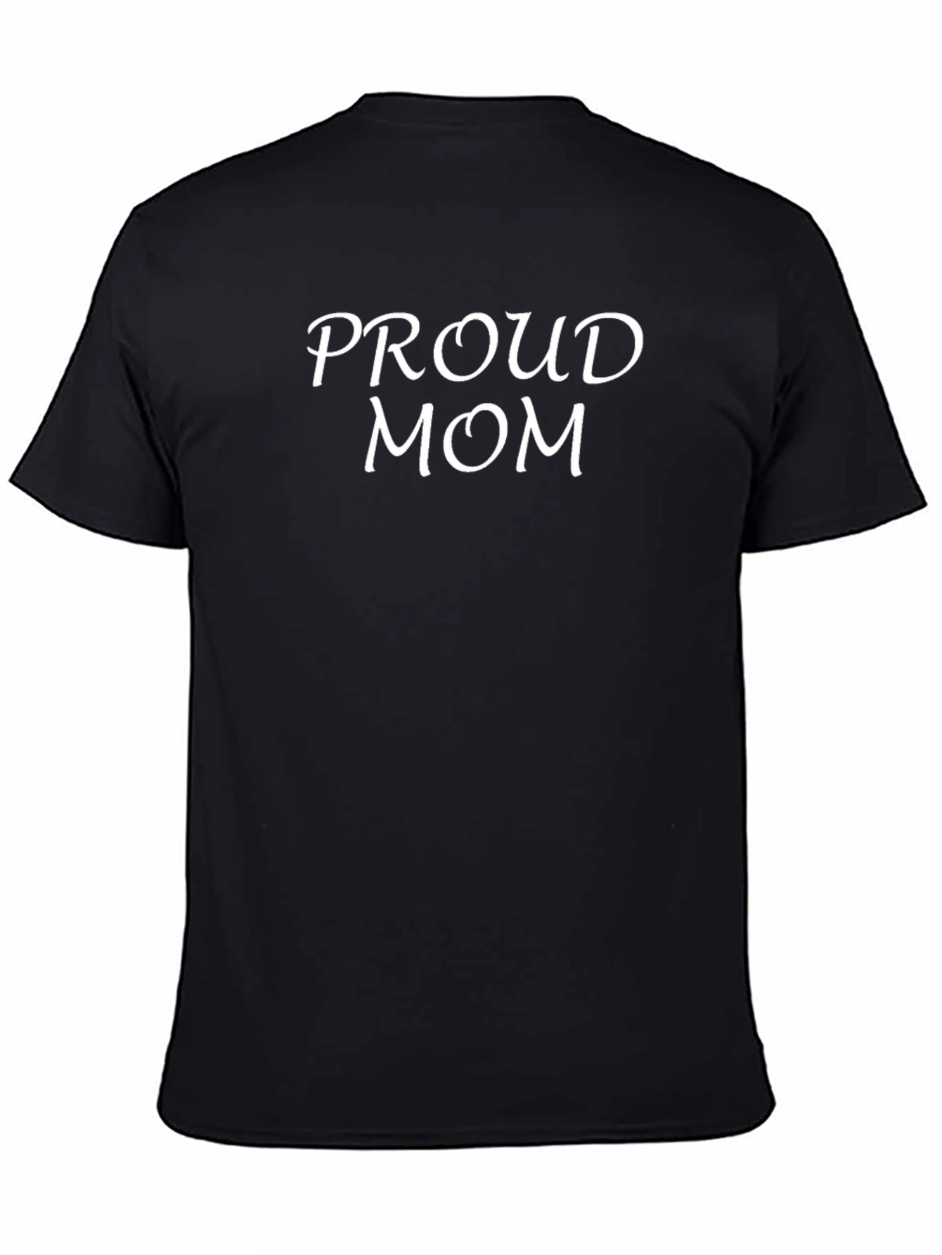 Proud Mom Graphic Tee - Black Casual T-Shirt