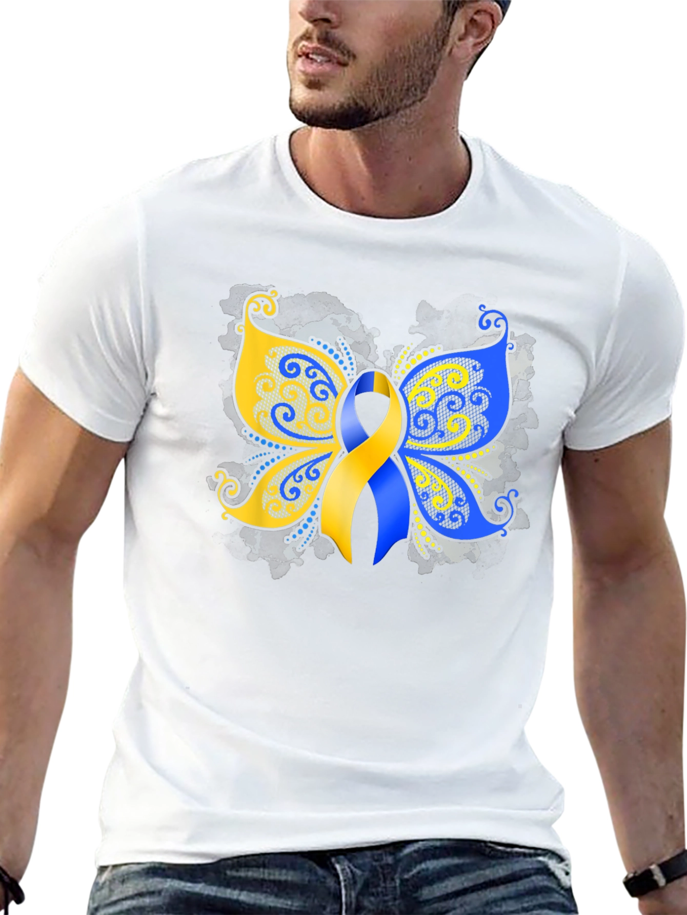 Down Syndrome Awareness Butterfly T-Shirt