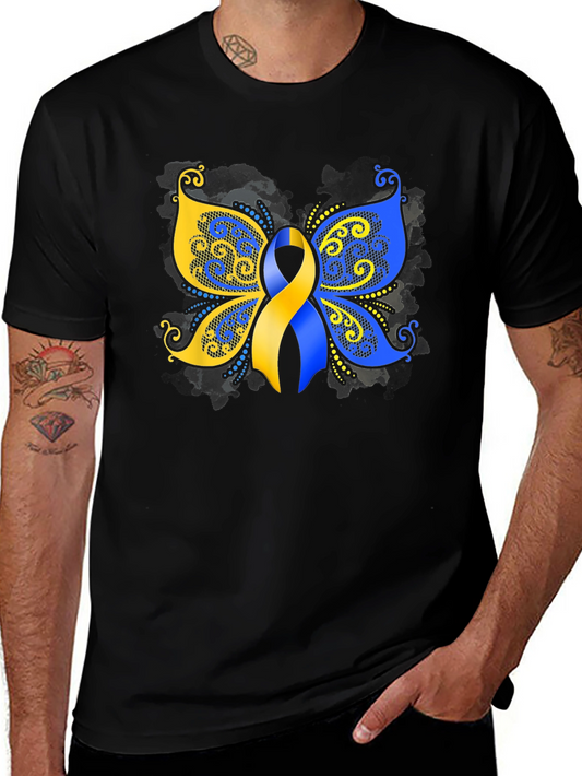 Down Syndrome Awareness Butterfly T-Shirt