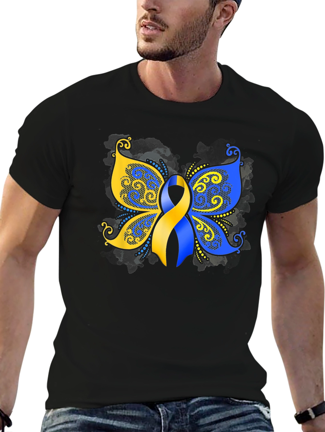 Down Syndrome Awareness Butterfly T-Shirt